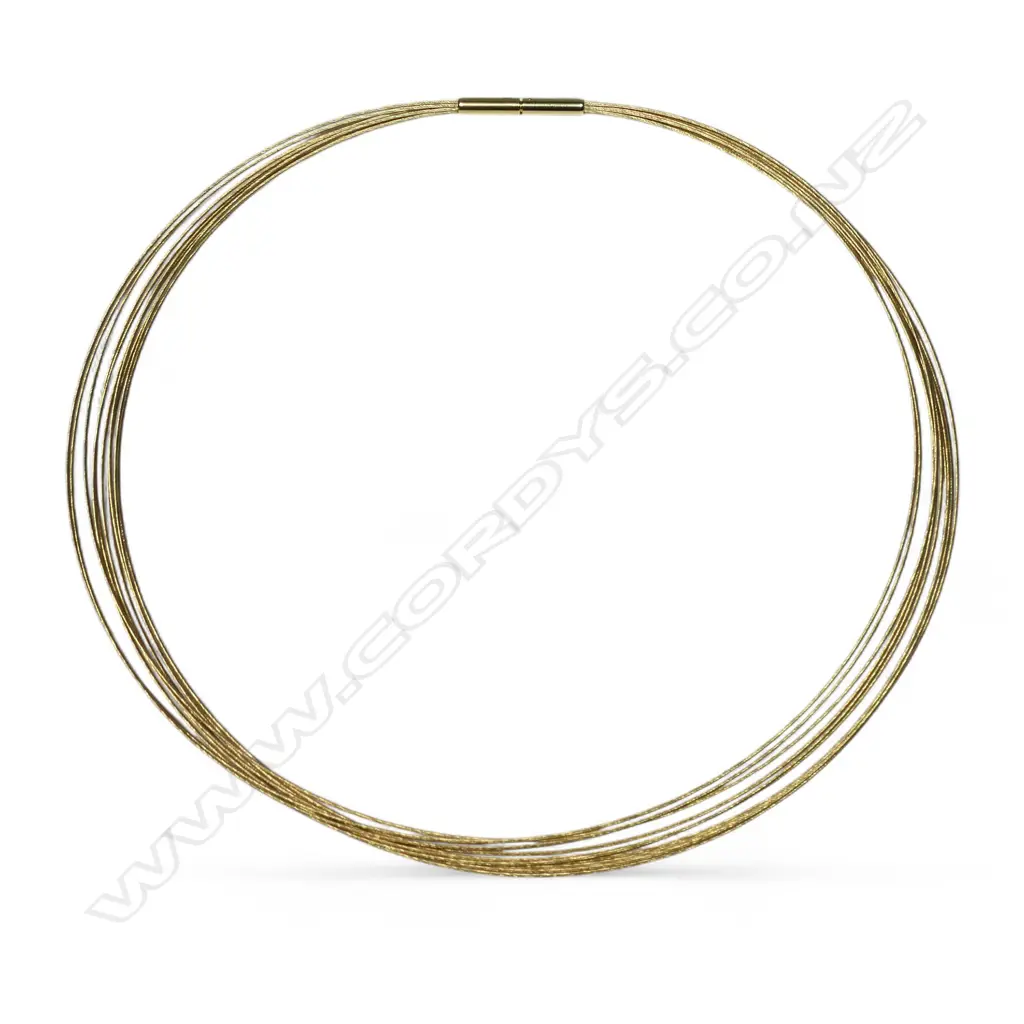 A 14ct gold multi strand necklet, Image 1++