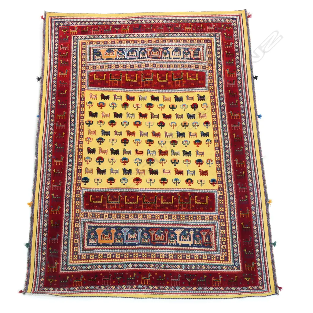 An impressive mixed weave kelim rug, Image 1++