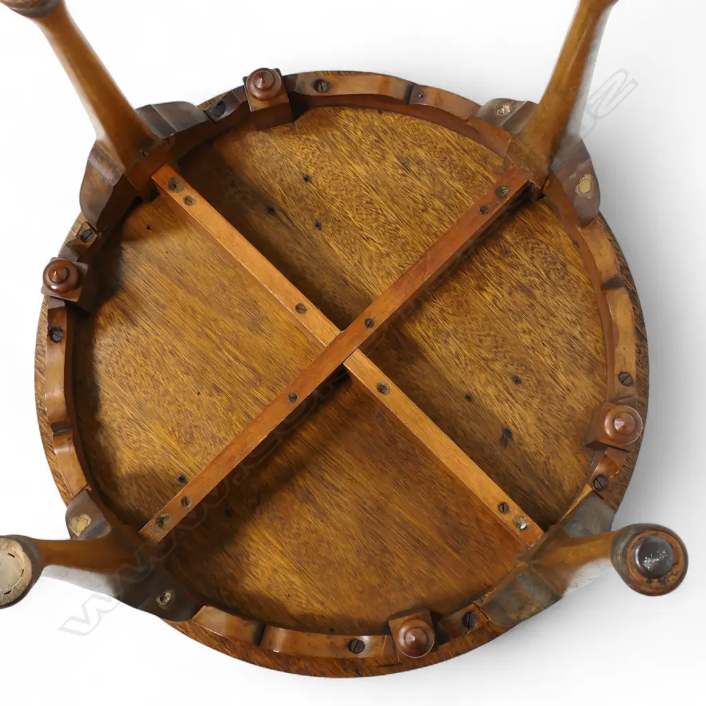 Attributed Winks & Hall New Zealand woods inlaid card table, Image 1++