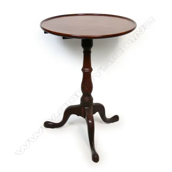 A Georgian mahogany wine table,