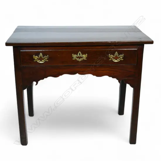 A Georgian Welsh oak lowboy,