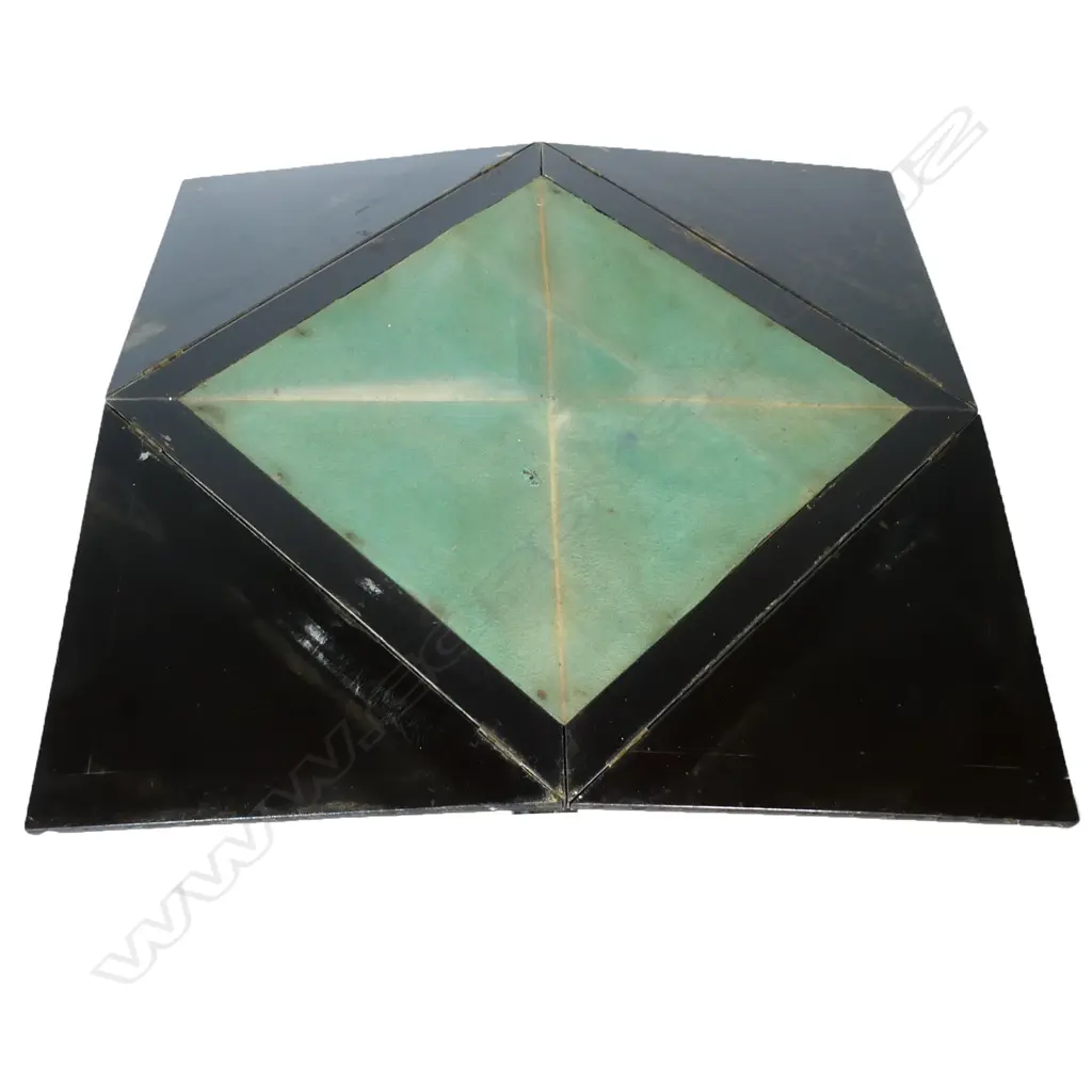 An early 20thC Anglo-Japanese envelope folding card table, Image 1++