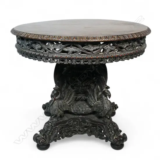 An Anglo Indian wine table,