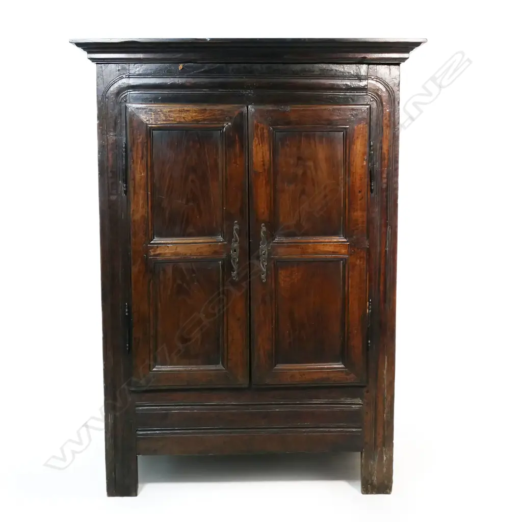 A 19thC Continental fruit wood armoire, Image 1++