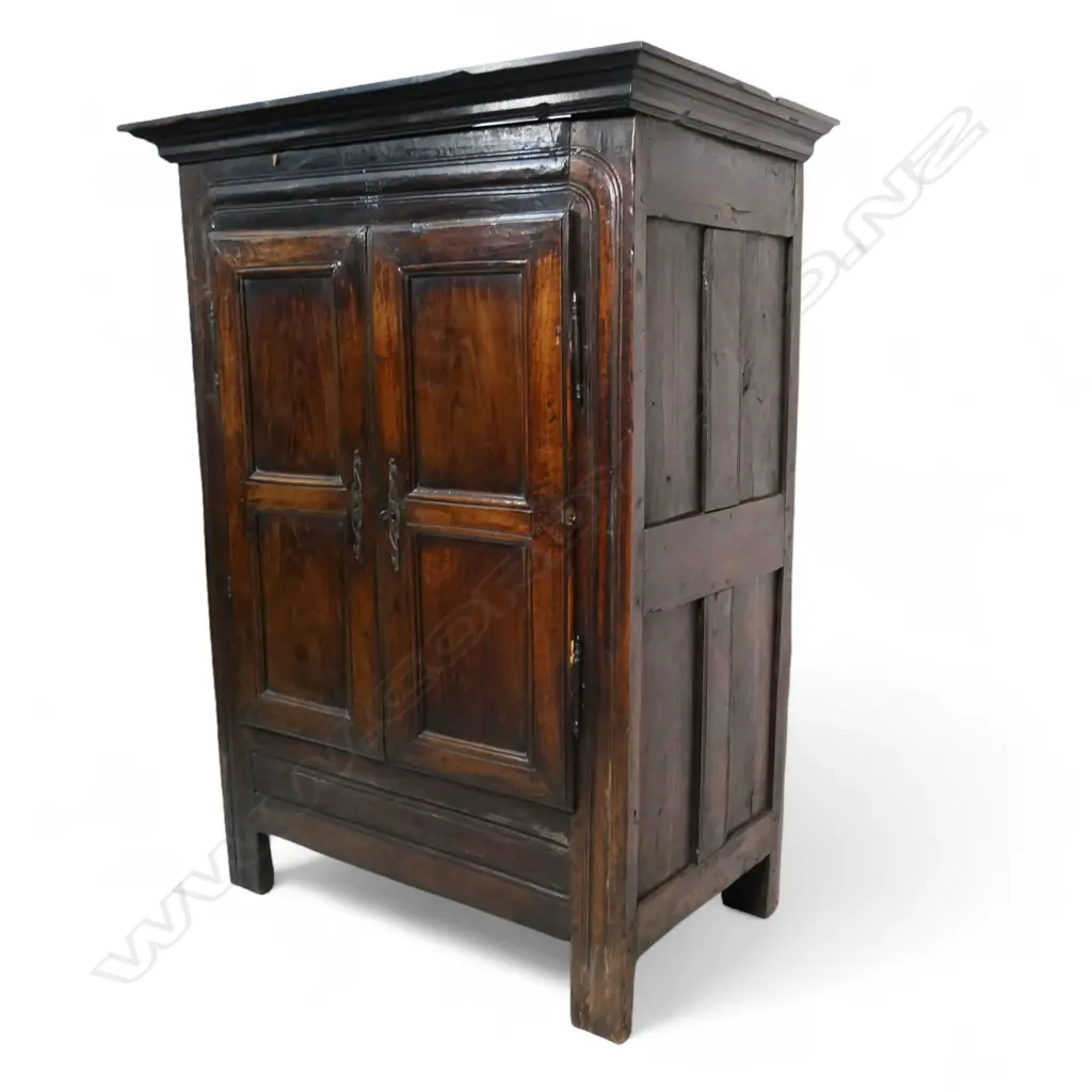 A 19thC Continental fruit wood armoire, Image 1++