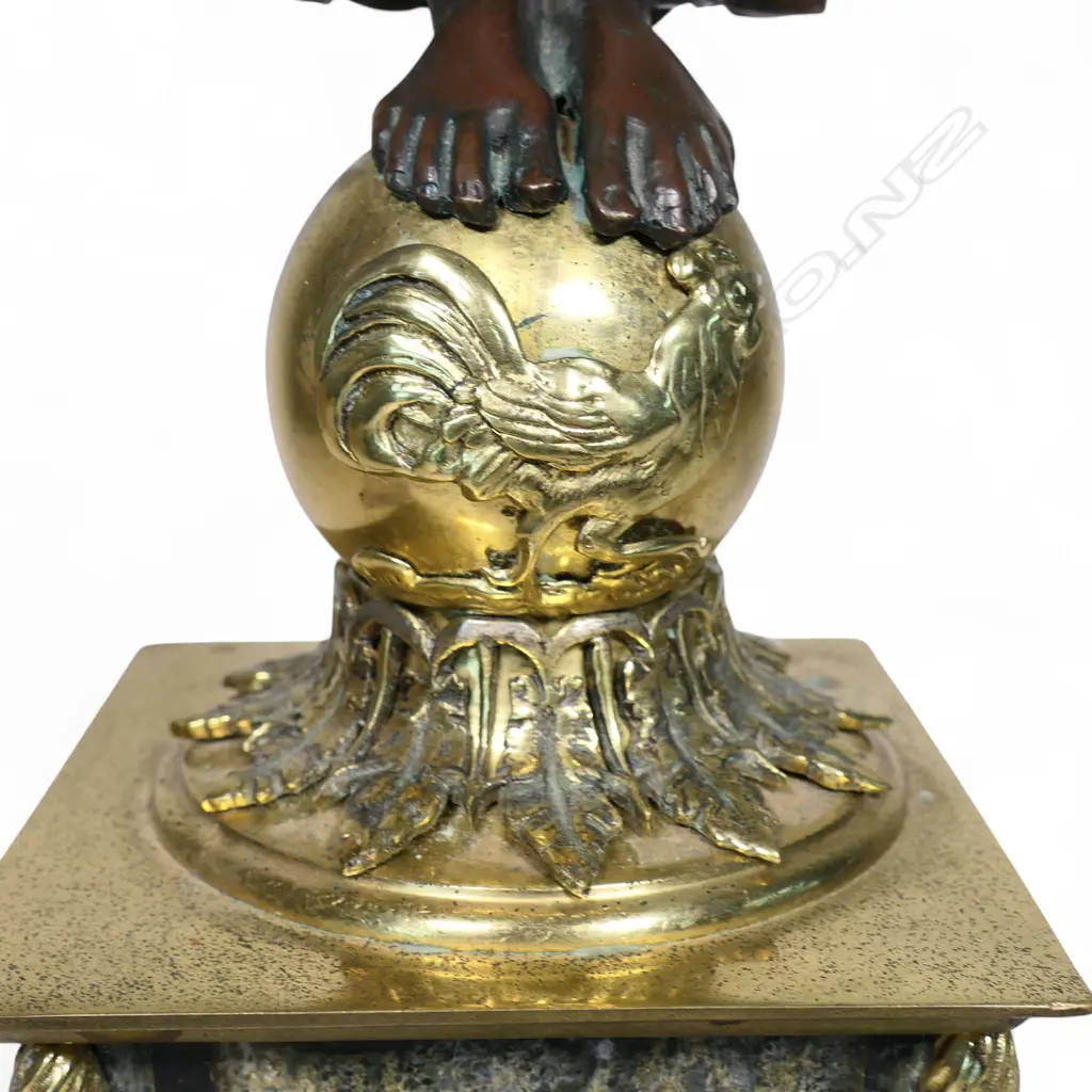 A 19thC French ormolu figured candelabra, Image 1++