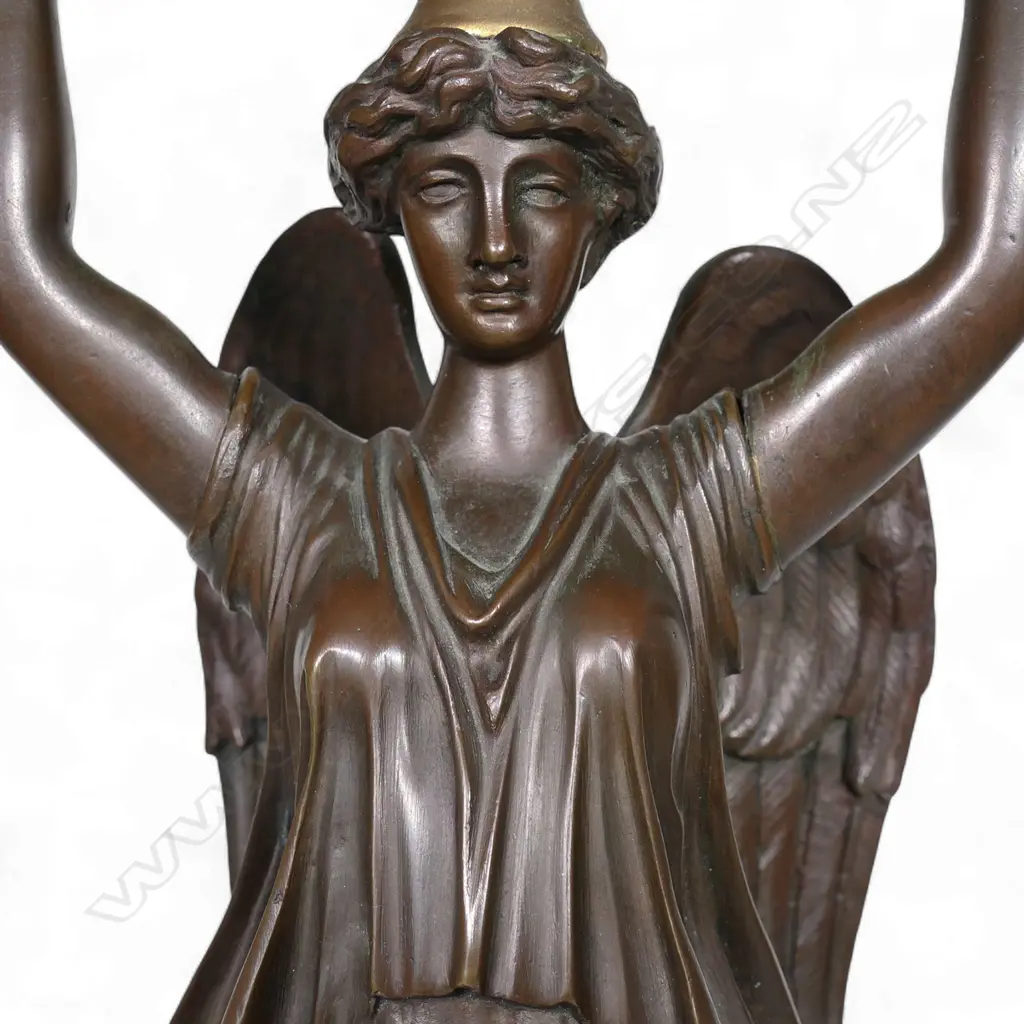 A 19thC French ormolu figured candelabra, Image 1++