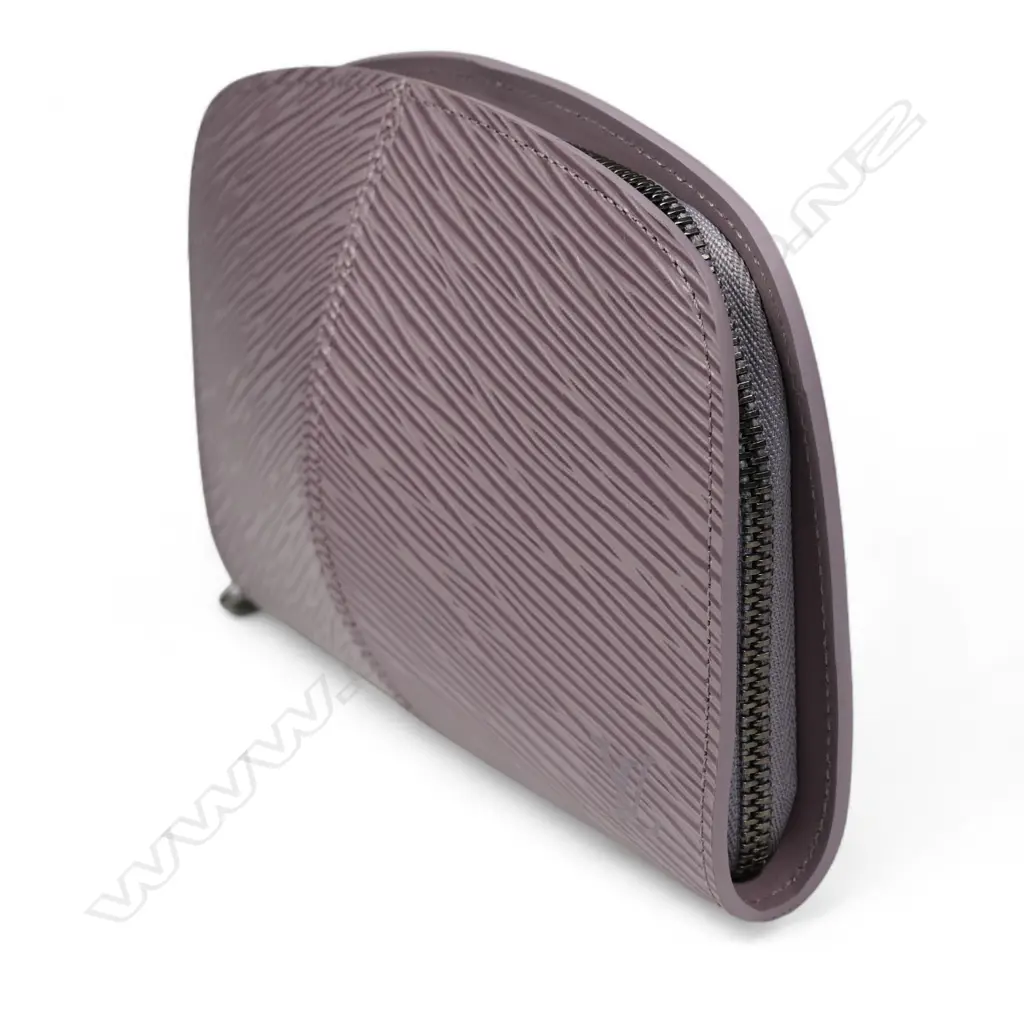 A Louis Vuitton lilac Epi leather Demi-Lune zip wallet, Image 1++