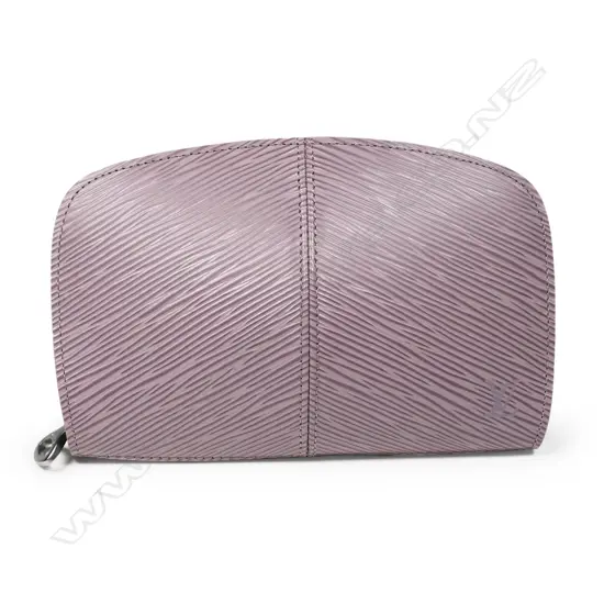 A Louis Vuitton lilac Epi leather Demi-Lune zip wallet,