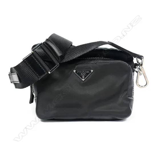 Prada black nylon Tessuto shoulder bag,