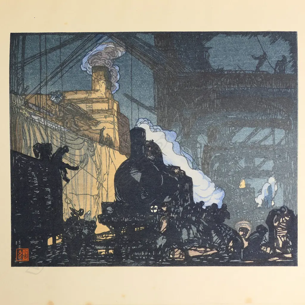 Urushibara and Brangwyn 'Ten woodcuts...' 1924 Image 1++