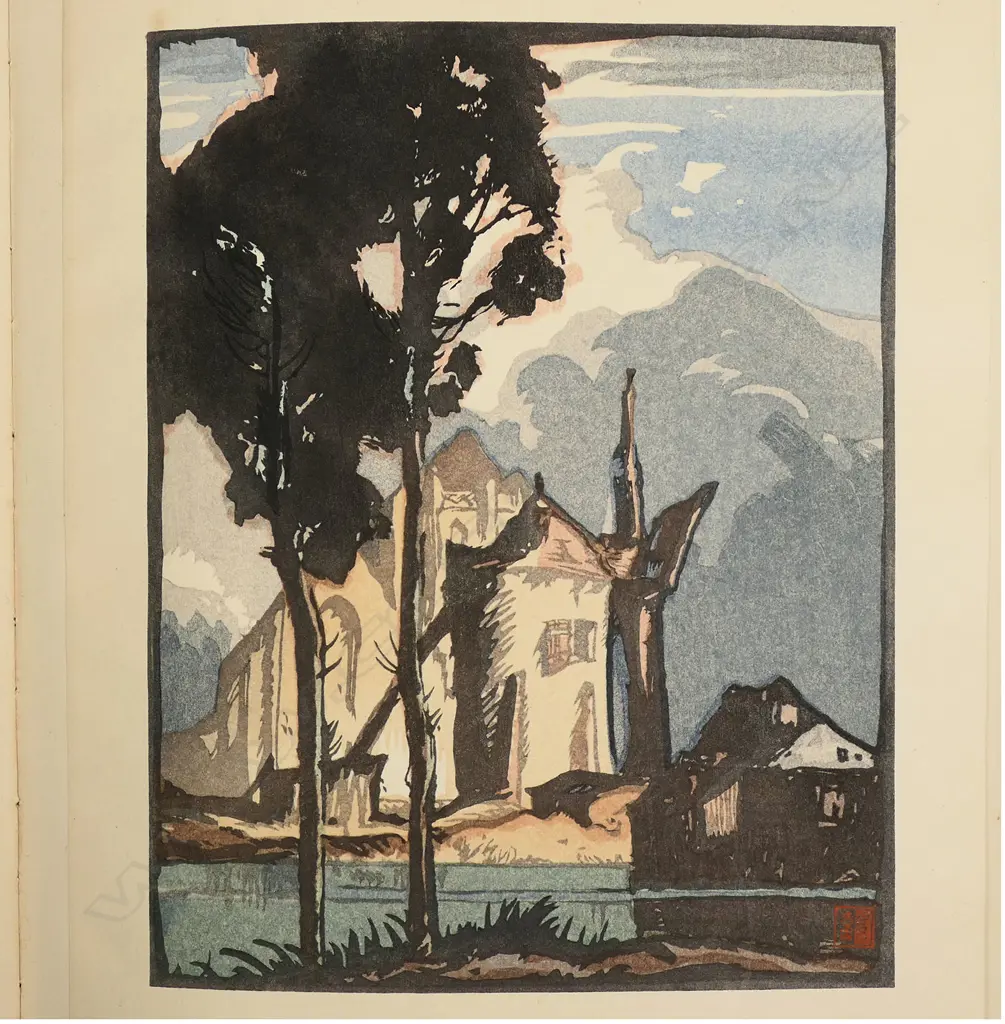Urushibara and Brangwyn 'Ten woodcuts...' 1924 Image 1++