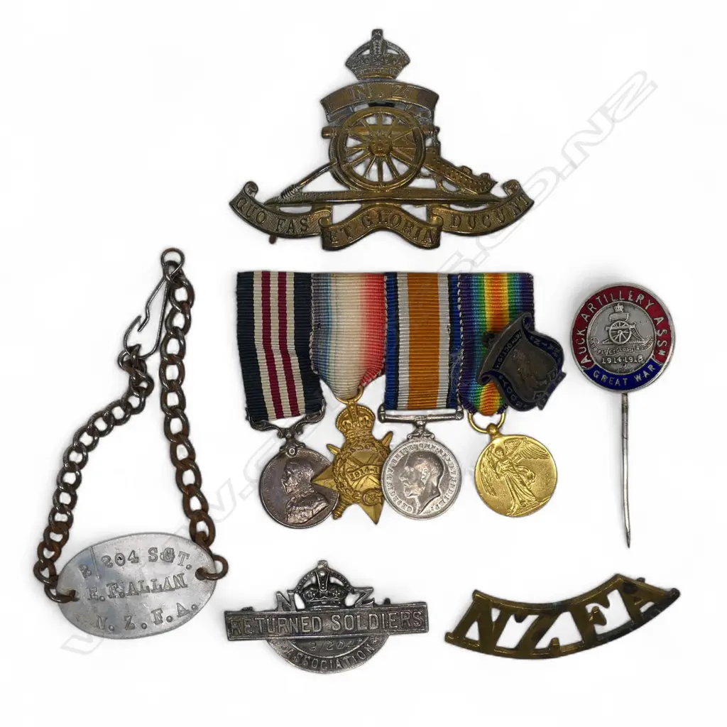 Assorted New Zealand WWI ephemera of E.F. Allan 2/204 of Collingwood, Image 1++