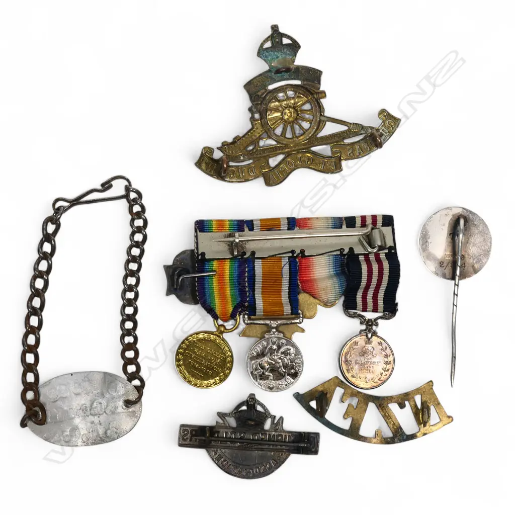 Assorted New Zealand WWI ephemera of E.F. Allan 2/204 of Collingwood, Image 1++