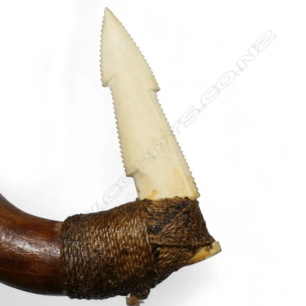 A c.1980 large Māori fish hook made by Dante Botica (1951-), Image 1++