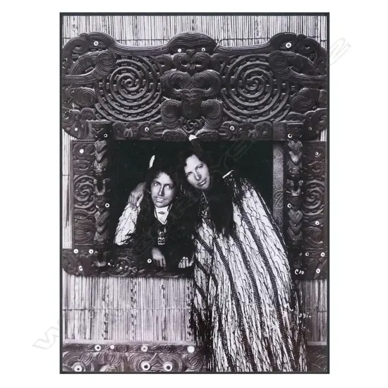 Attributed Arthur Iles (1870 - 1943) Twin Guides of Whakarewarewa,