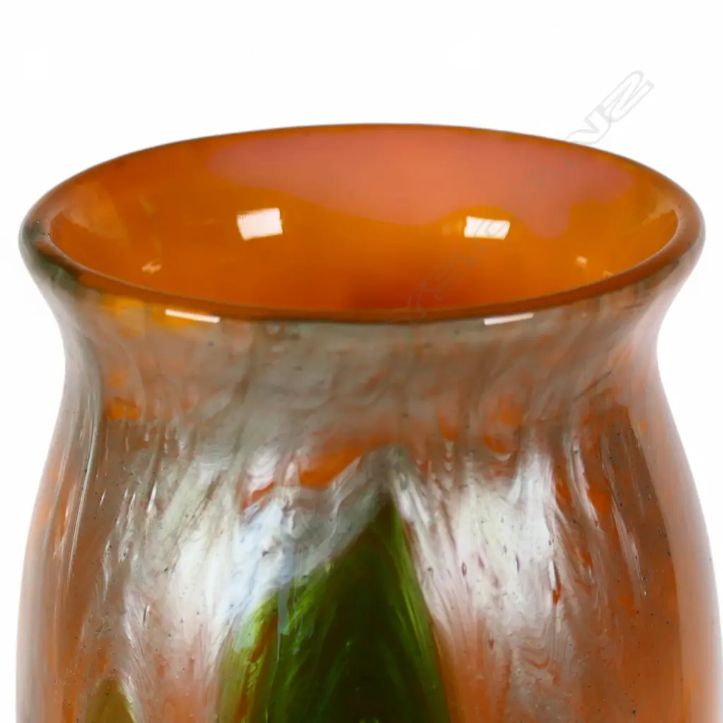 Johann Loetz Titania iridescent glass vase by Leopold Bauer, Image 1++