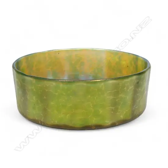 An early 20thC favrile glass bowl,