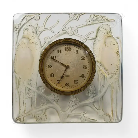 A Rene Lalique clock,