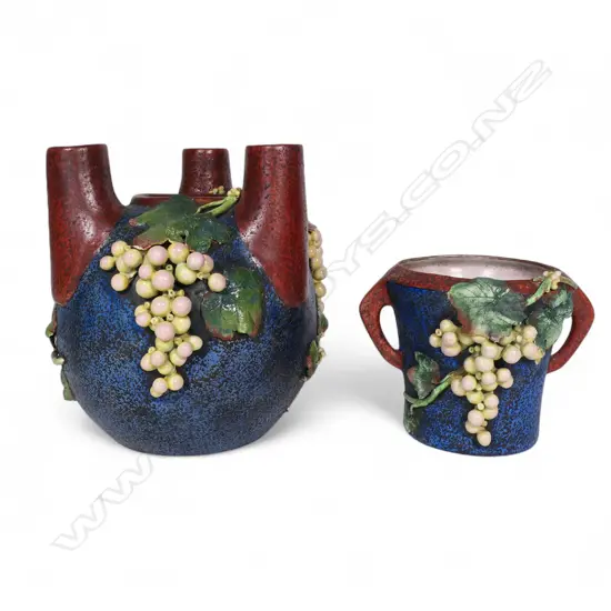 Two early 1900s Imperial Amphora vases,