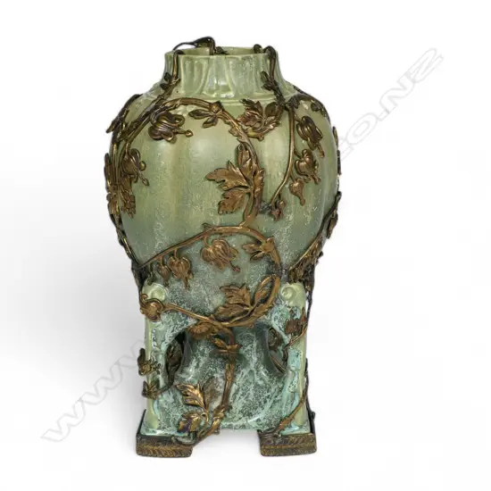 A c.1900 attrib. Pierre-Adrien Dalpayrat (1844-1910) Art Nouveau ceramic vase,