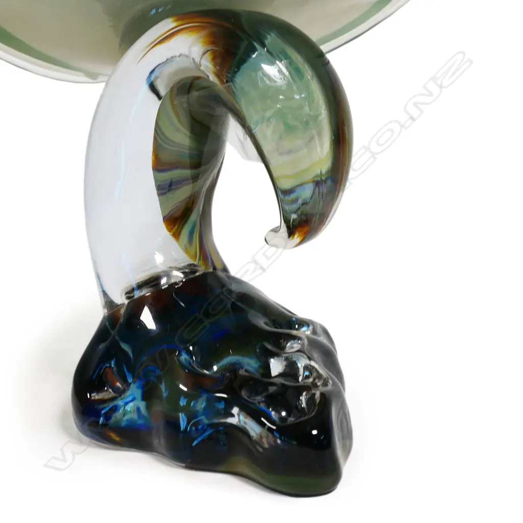 A large Murano glass green ray sculpture by Adriano Dalla Valentina (Italian 1945 – 2019), Image 1++