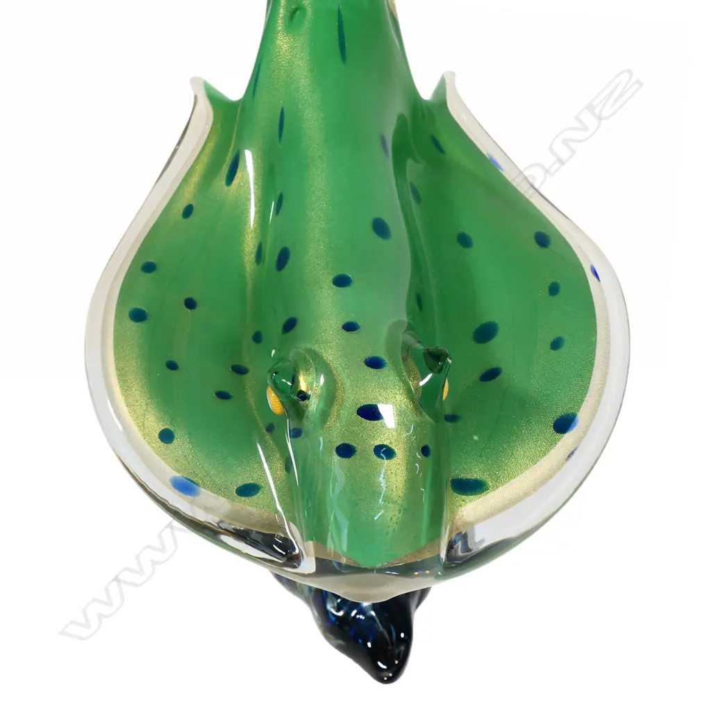 A large Murano glass green ray sculpture by Adriano Dalla Valentina (Italian 1945 – 2019), Image 1++