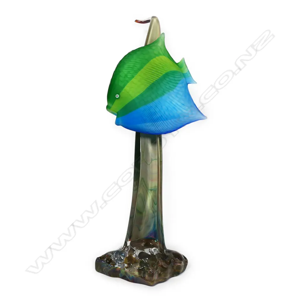 Large Murano glass tropical fish sculpture by Adriano Dalla Valentina (Italian 1945 – 2019), Image 1++