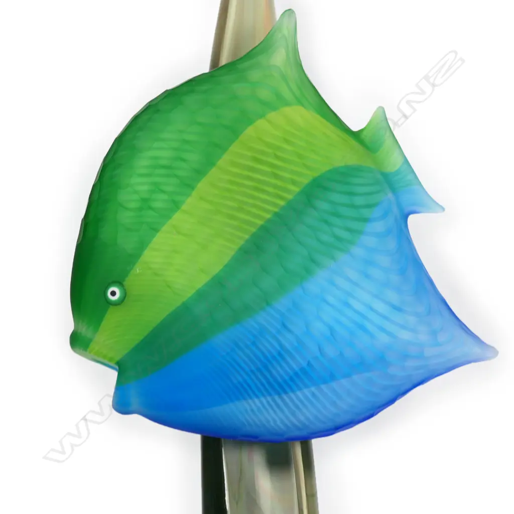 Large Murano glass tropical fish sculpture by Adriano Dalla Valentina (Italian 1945 – 2019), Image 1++