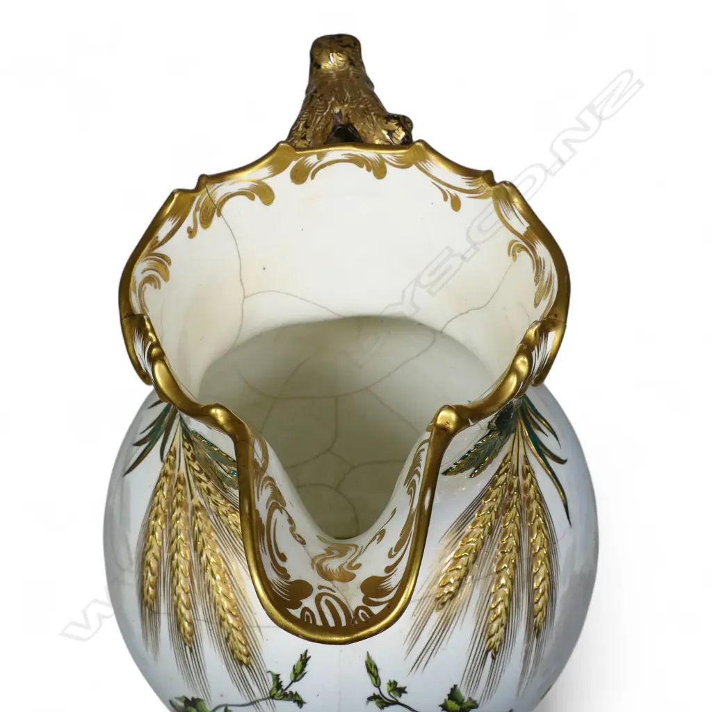 An early Victorian c.1840 monumental Coalport Porcelain Factory soft-paste jug, Image 1++