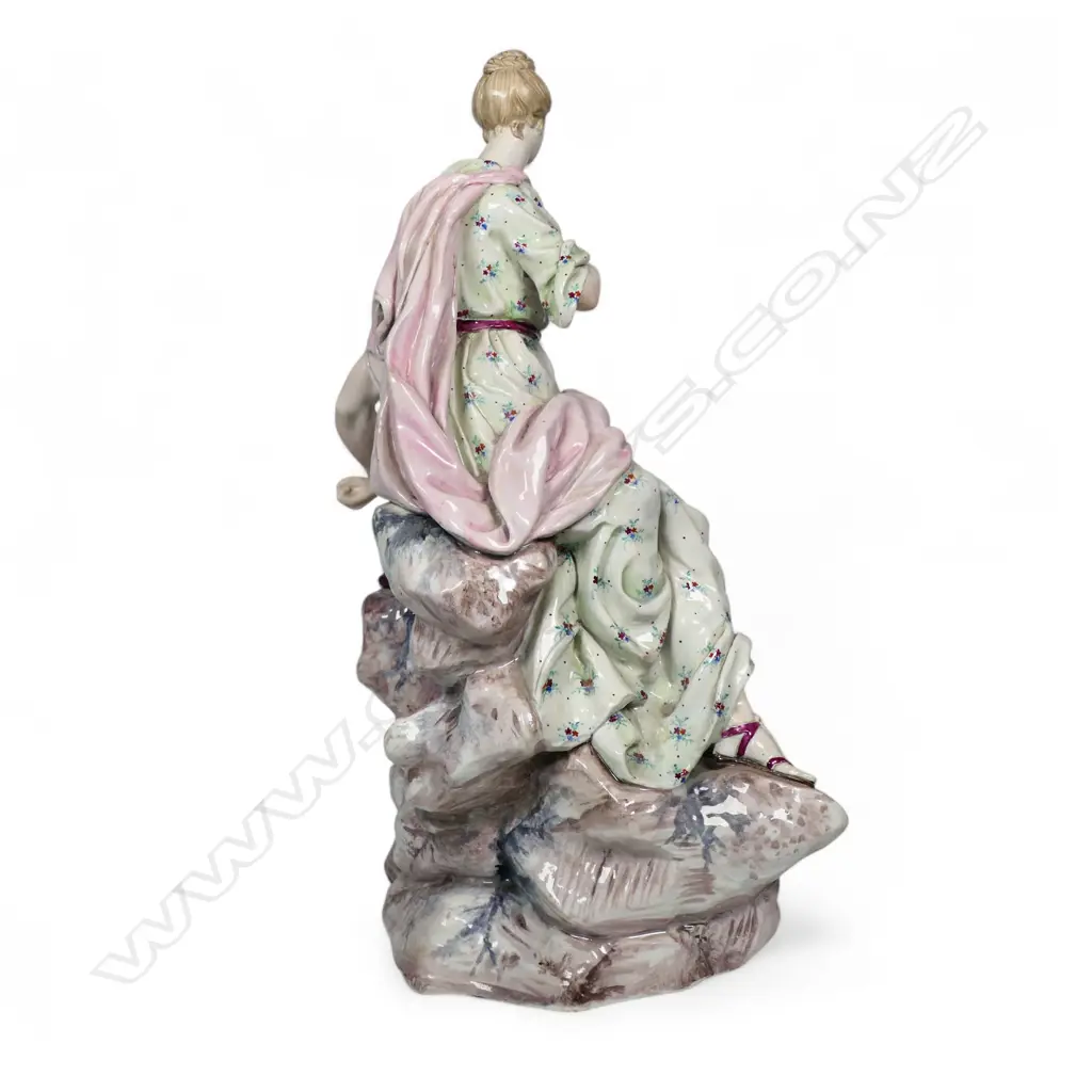 An 18thC/19thC Strasbourg faience figure group 'Roman Charity' by Joseph Hannong of Germany, Image 1++