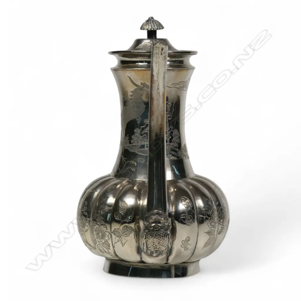 A small Chinese silver hot water pot, Image 1++