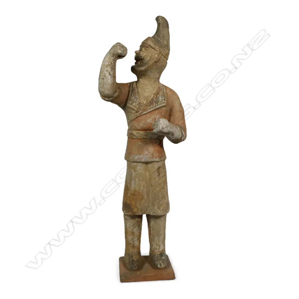 A Chinese Tang style terracotta figure of a camel groom, Image 1++