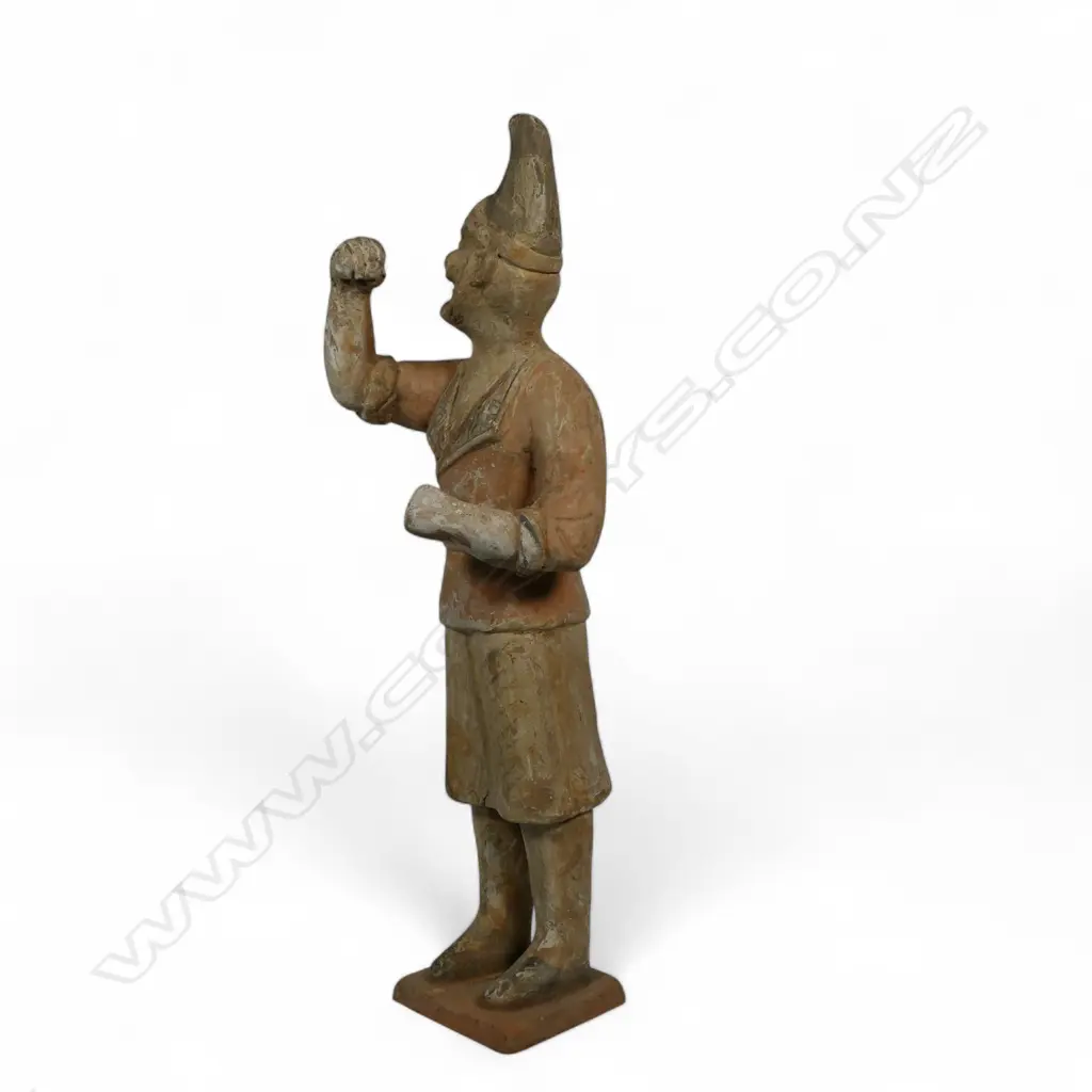 A Chinese Tang style terracotta figure of a camel groom, Image 1++