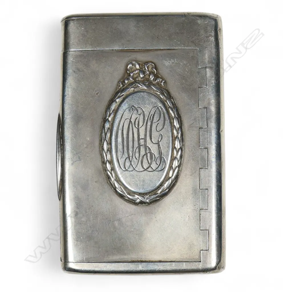 An old Russian silver tobacco or cigarette box, Image 1++