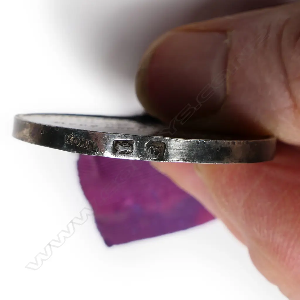 A 19thC Adolph Kohn silver band medal, Image 1++