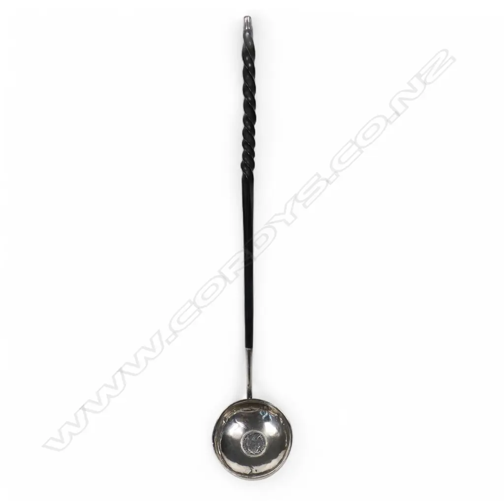 A George III silver and baleen large toddy ladle, Image 1++