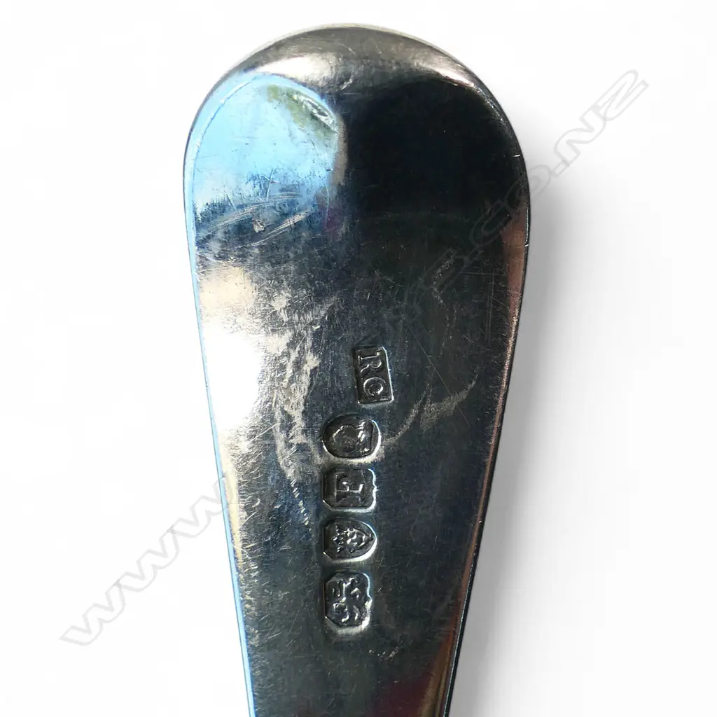 A George III silver large runcible spoon, Image 1++