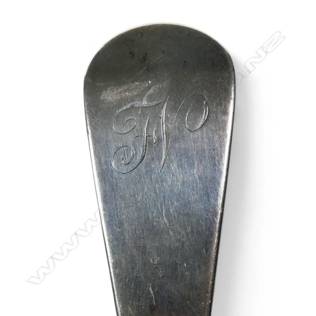 A George III silver large runcible spoon, Image 1++