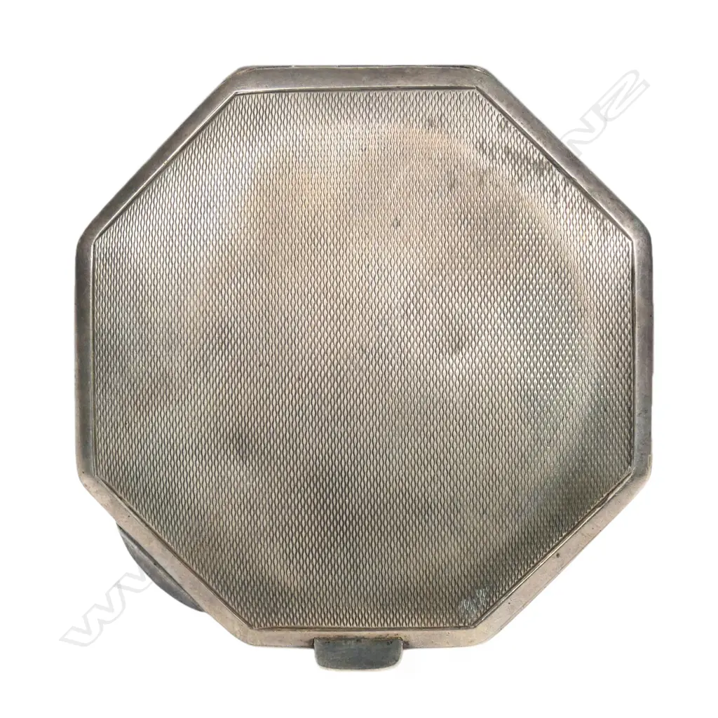 1940 military sweetheart silver compact, Image 1++