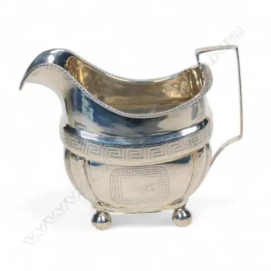 George III silver cream jug,