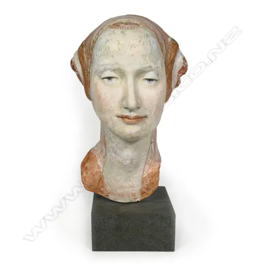 Margriet Windhausen (Holland/NZ 1942 -) Renaissance Woman in Red,