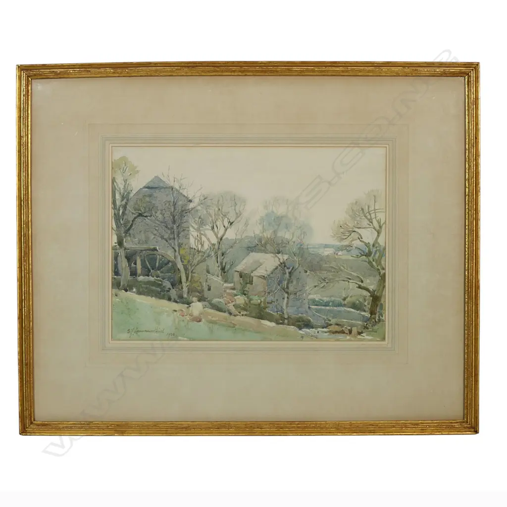 Samuel John Lamorna Birch (UK/NZ 1869-1955) 'Water Mill', Image 1++