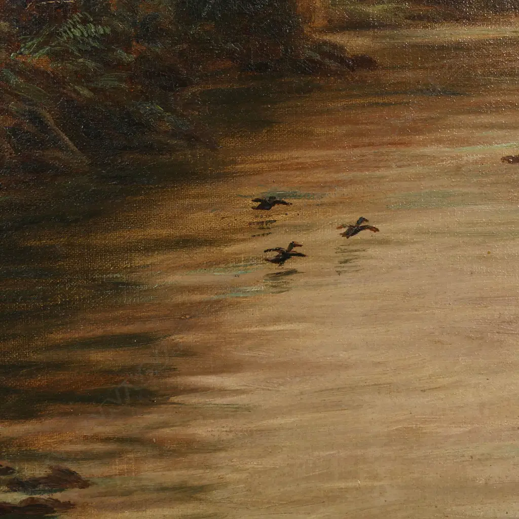 William George Baker (NZ 1864-1929) 'Totara River W. Coast', Image 1++