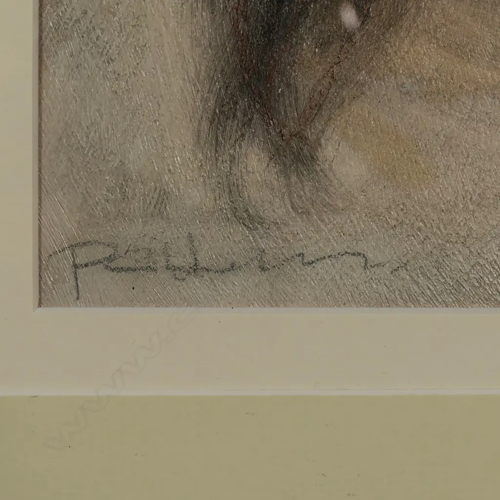 PHILIP HOLMES (NZ 1953-) 'CONTEMPLATION', CONTE & LINSEED ON ON PANEL, SIGNED, ENTITLED (verso), 200 x 155mm Image 1++