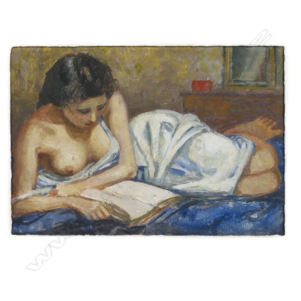 John Buckland-Wright (British 1897-1954) 'Girl reading', Image 1++