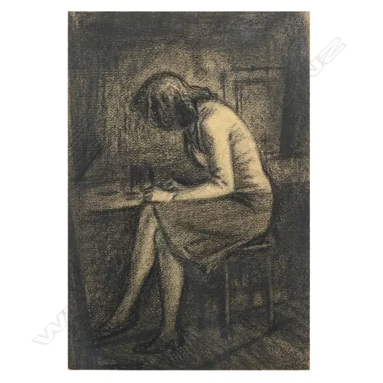 John Buckland-Wright (British 1897-1954) untitled seated woman,