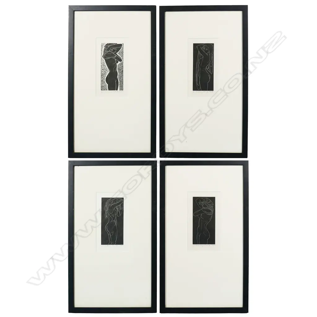 John Buckland-Wright (UK 1897-1954) 'Girl Undressing I,II,IV,V', Image 1++