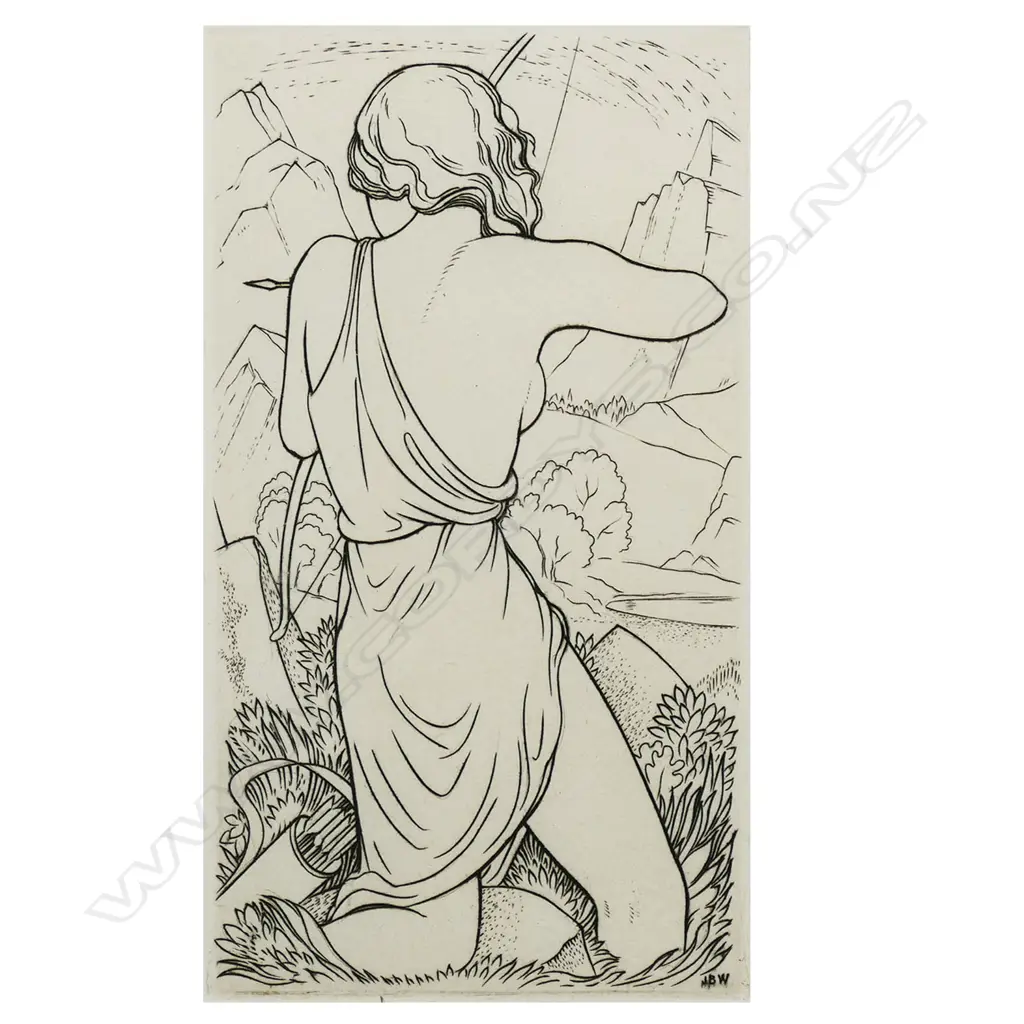 John Buckland-Wright (British 1897-1954) untitled, Diana the Huntress, Image 1++