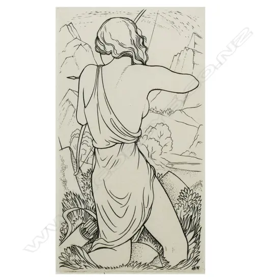 John Buckland-Wright (British 1897-1954) untitled, Diana the Huntress,